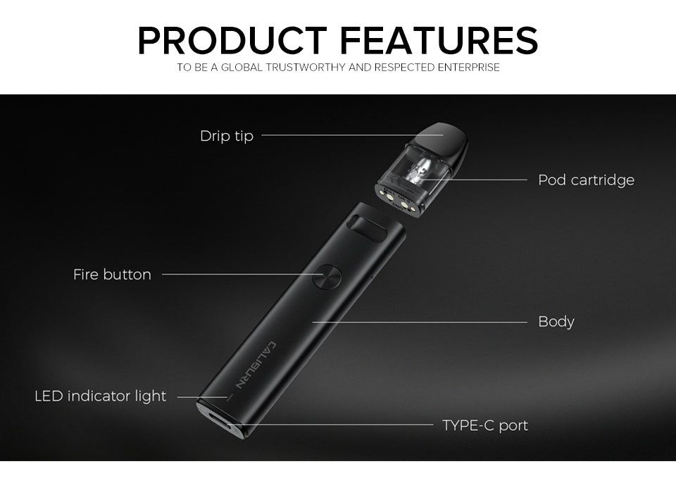 Uwell Caliburn A2 Orignal kit 15W Pod System | Vape Shop Chennai
