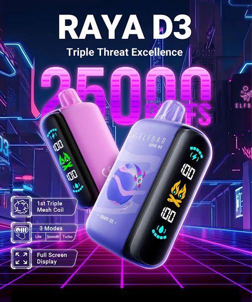 Elfbar Raya D3 25k Puffs Vape Shop Chennai Disposable Vape