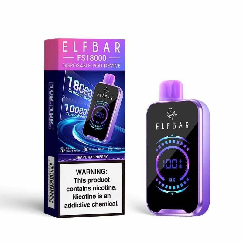 ELFBAR FS18000 Grape Raspberry - Vape Store Chennai | Best Online