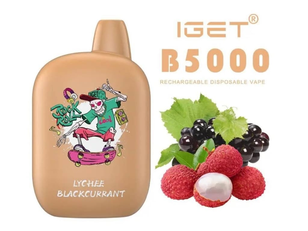 IGET B5000 Lychee Blackcurrant Vape